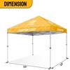 image:imageCROWN SHADES Custom Canopy Tent 10x10 with Logo Personalized Silver Coated Half Sidewall for 10x10 Pop Up Canopy Tent Only Compatible with Crown Shades Frames 2 PC Half Walls OnlyTop