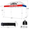 image:imageCrown Shades Custom Canopy Tent Custom 10x10 Canopy with Logo Patented CenterLok One Push Setup Personalized Pop Up Tent for Business STONGO Storage Bag Commercial Grade1015FT
