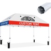 image:imageCrown Shades Custom Canopy Tent Custom 10x10 Canopy with Logo Patented CenterLok One Push Setup Personalized Pop Up Tent for Business STONGO Storage Bag Commercial Grade1015FT