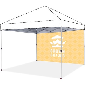 image:imageCROWN SHADES Custom Canopy Tent 10x10 with Logo Personalized Silver Coated Half Sidewall for 10x10 Pop Up Canopy Tent Only Compatible with Crown Shades Frames 2 PC Half Walls Only1 Full Sidewall