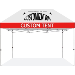 image:imageCrown Shades Custom Canopy Tent Custom 10x10 Canopy with Logo Patented CenterLok One Push Setup Personalized Pop Up Tent for Business STONGO Storage Bag Commercial Grade1015FT