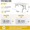 image:imageCROWN SHADES Custom Table Cloth with Business Logo 300D Polyester Tablecloths for Tradeshow Wedding Birthday Party amp Business Events 8FT72 x 27 Oblong