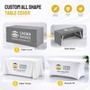 image:imageCROWN SHADES Custom Table Cloth with Business Logo 300D Polyester Tablecloths for Tradeshow Wedding Birthday Party amp Business Events 8FT72 x 27 Oblong
