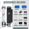 image:imageCROWN SHADES 10 x 10 Pop Up Commercial Canopy Tent 4 Food Booth Sidewall Kit Patented CenterLok 1Person Setup Heavy Duty Vendor Tent 400D Silver Coated Fabric 4 Wheels STONGo Bag BlackBlue