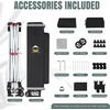 image:imageCROWN SHADES 10 x 10 Pop Up Commercial Canopy Tent 4 Food Booth Sidewall Kit Patented CenterLok 1Person Setup Heavy Duty Vendor Tent 400D Silver Coated Fabric 4 Wheels STONGo Bag BlackBlack